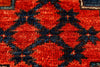 9x12 Red and Navy Turkish Tribal Rug