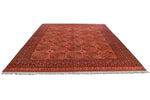 9x12 Red and Navy Turkish Tribal Rug