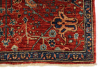 3x12 Rust and Blue Persian Rug