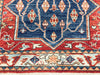 3x5 Red and Blue Anatolian Traditional Rug