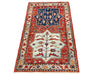 3x5 Red and Blue Anatolian Traditional Rug