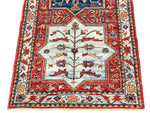 3x5 Red and Blue Anatolian Traditional Rug