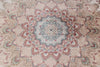 8x11 Beige and Ivory Turkish Antep Rug