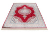 5x8 Red and Ivory Turkish Antep Rug