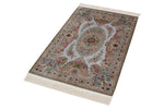 3x4 Beige and White Turkish Antep Rug