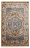 2x3 Camel and Ivory Turkish Antep Rug