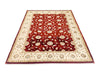 6x8 Red and Ivory Turkish Oushak Rug