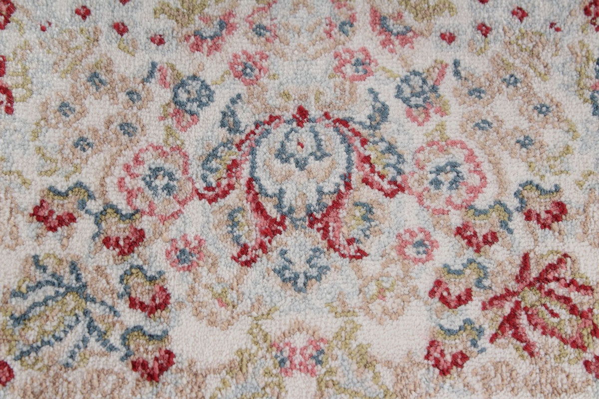 4x6 Ivory and Beige Turkish Antep Rug