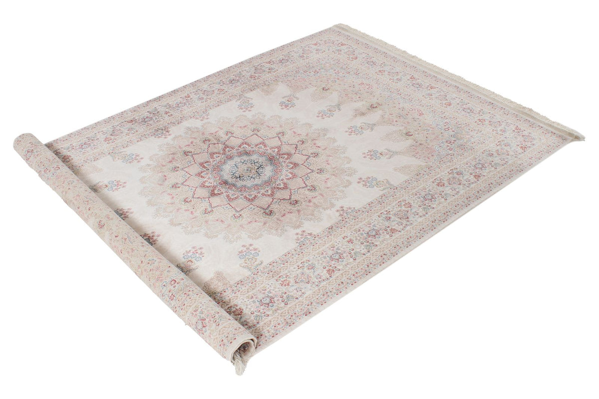 4x6 Ivory and Beige Turkish Antep Rug