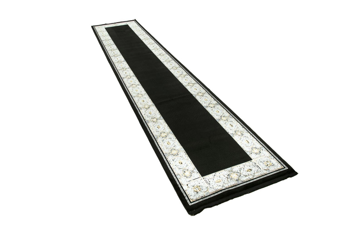 3x13 Black and White Turkish Antep Runner
