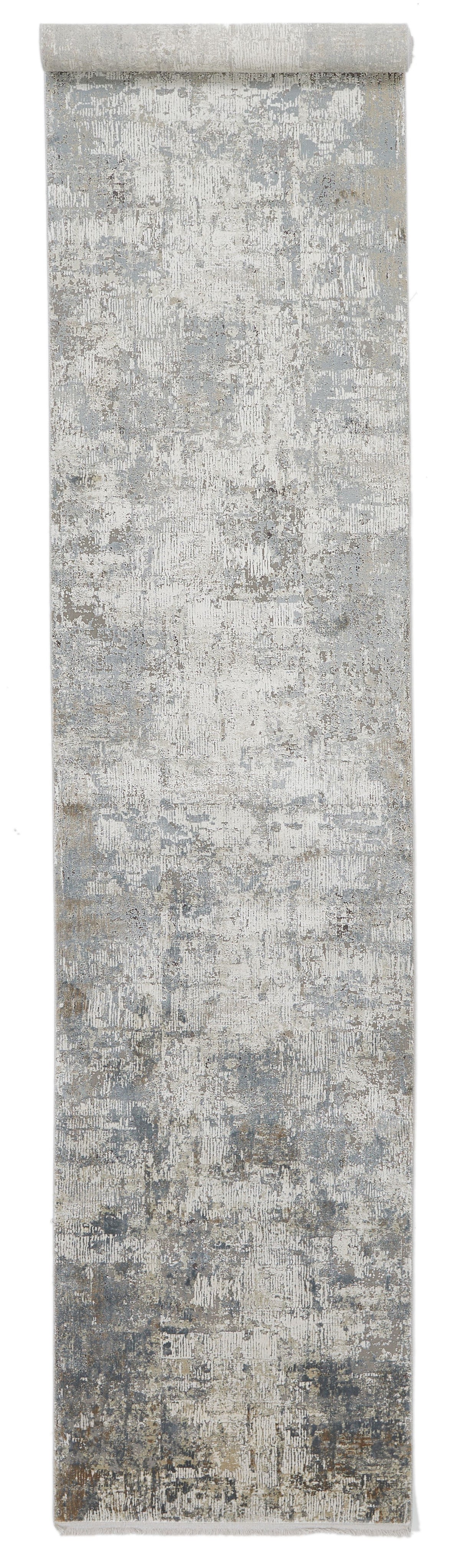 3x13 Blue and White Turkish Antep Runner