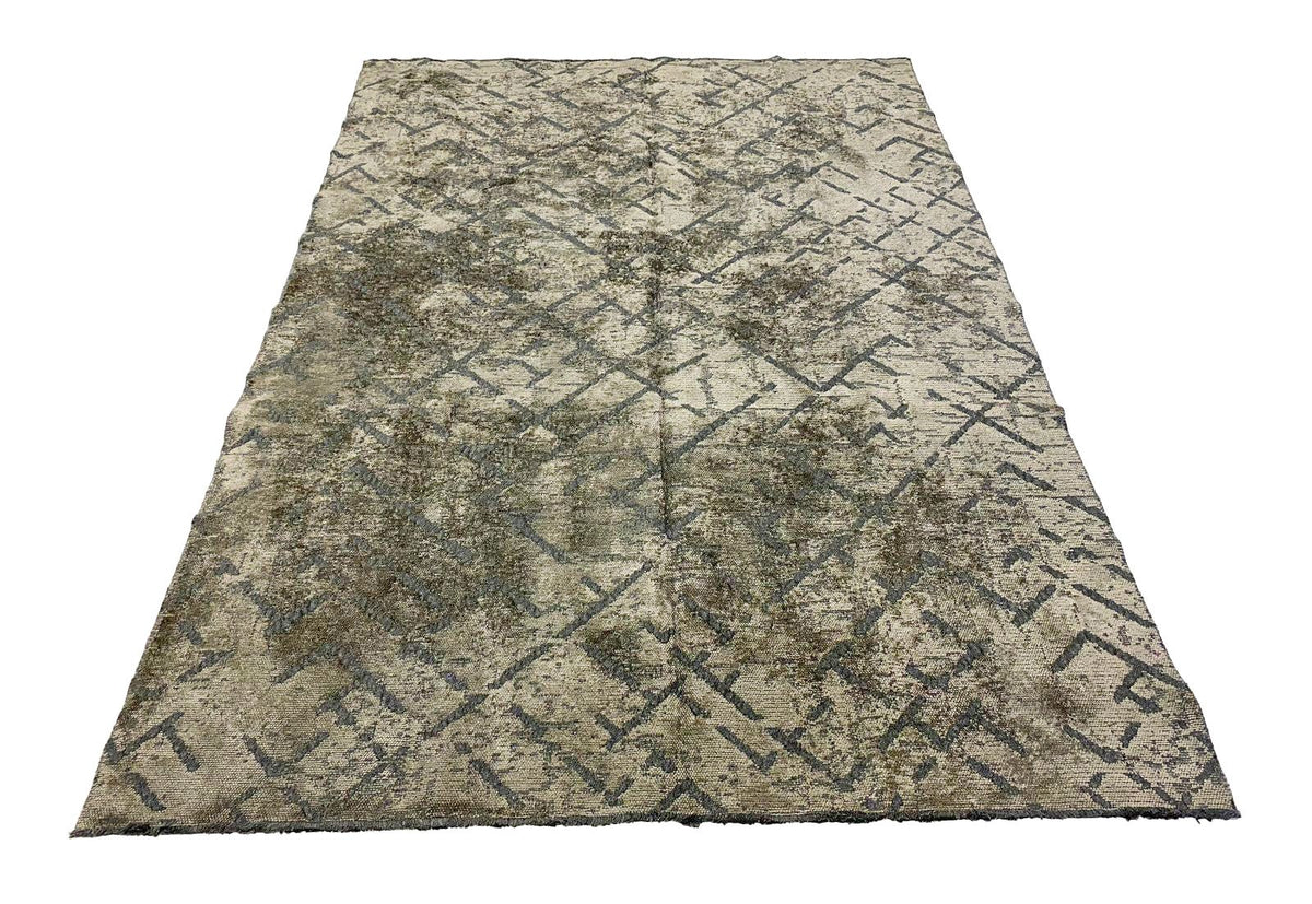 5x8 Gray and Black Modern Contemporary Rug