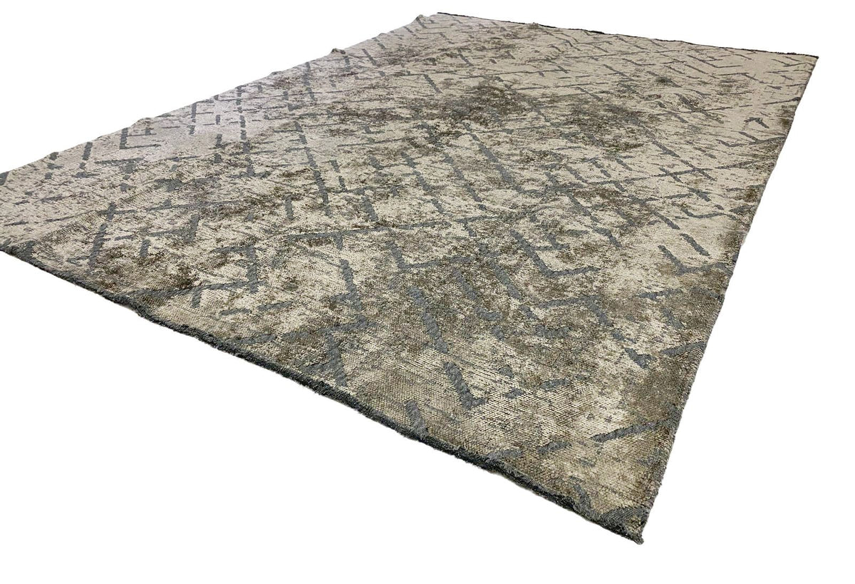 5x8 Gray and Black Modern Contemporary Rug