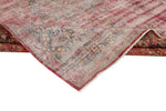 9x12 Red and Blue Turkish Overdyed Rug