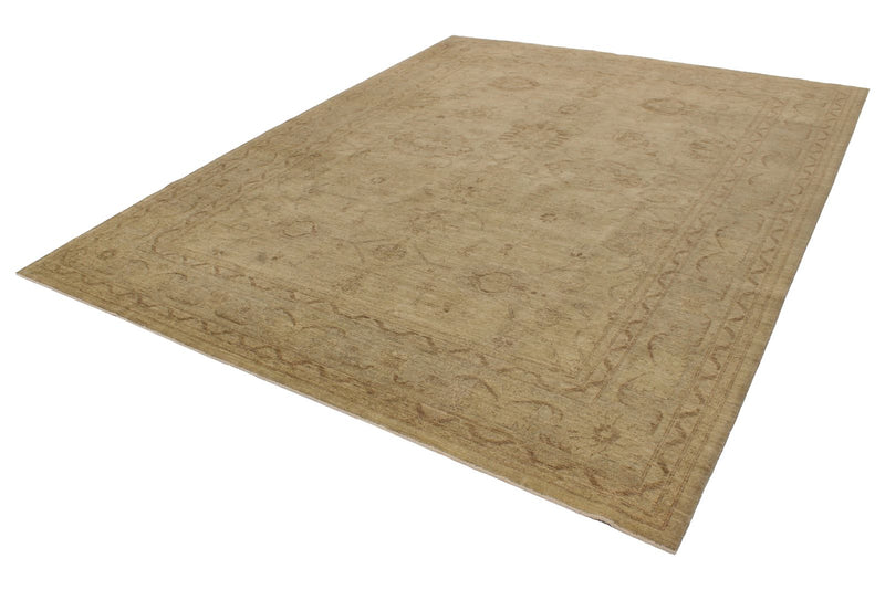 8x10 Beige and Blue Turkish Oushak Rug