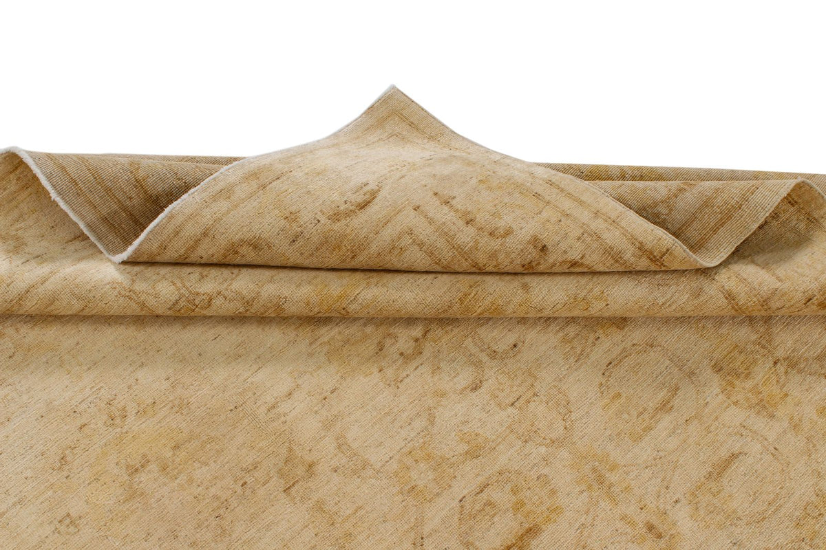 6x9 Ivory Turkish Oushak Rug