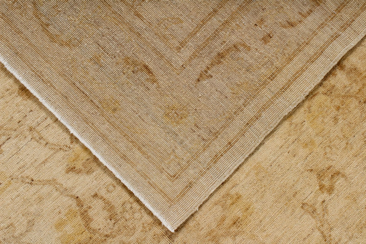6x9 Ivory Turkish Oushak Rug