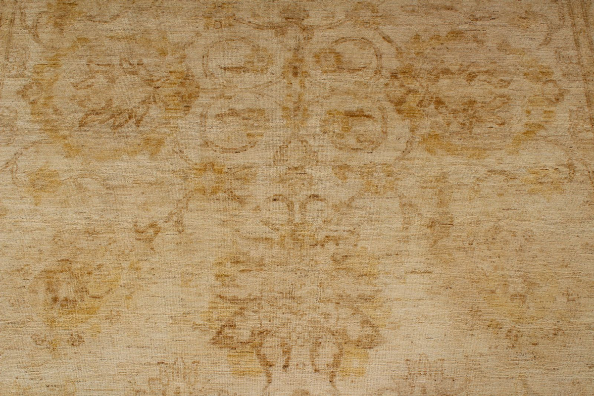 6x9 Ivory Turkish Oushak Rug