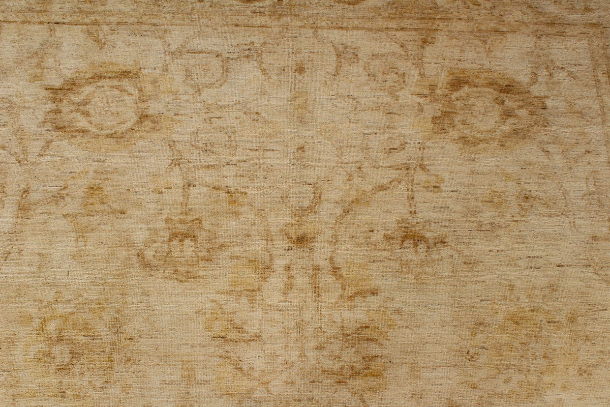 6x9 Ivory Turkish Oushak Rug
