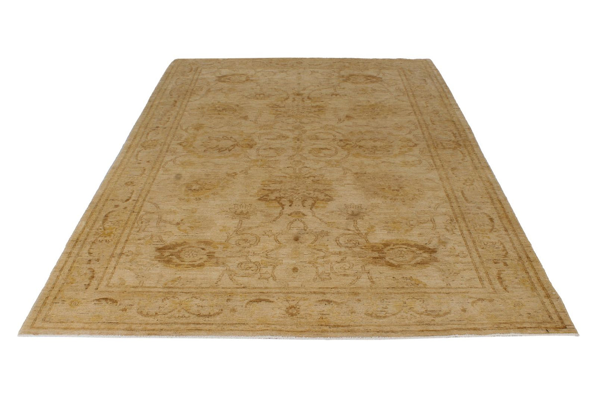 6x9 Ivory Turkish Oushak Rug