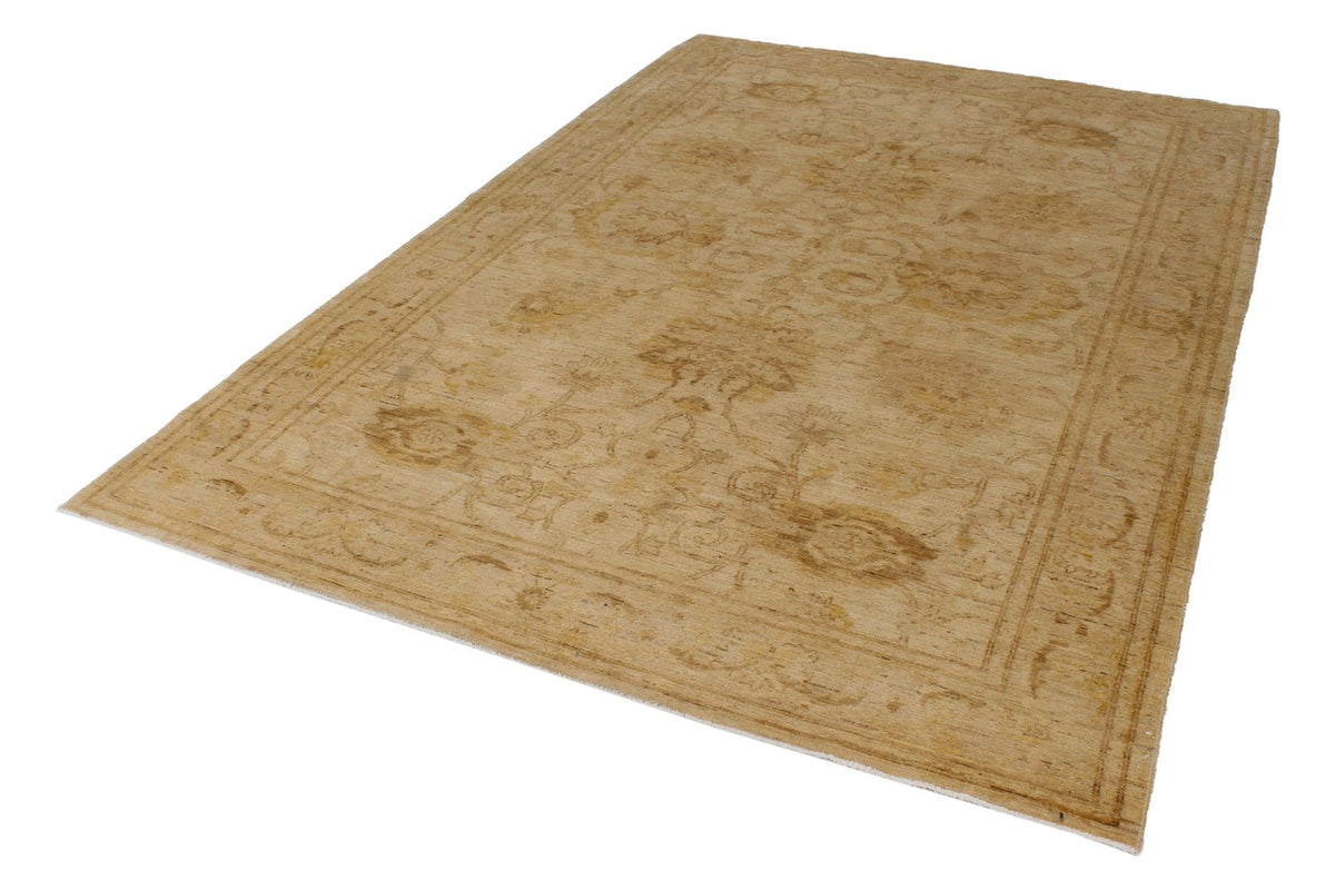 6x9 Ivory Turkish Oushak Rug