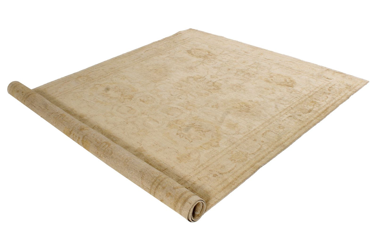 6x9 Ivory Turkish Oushak Rug