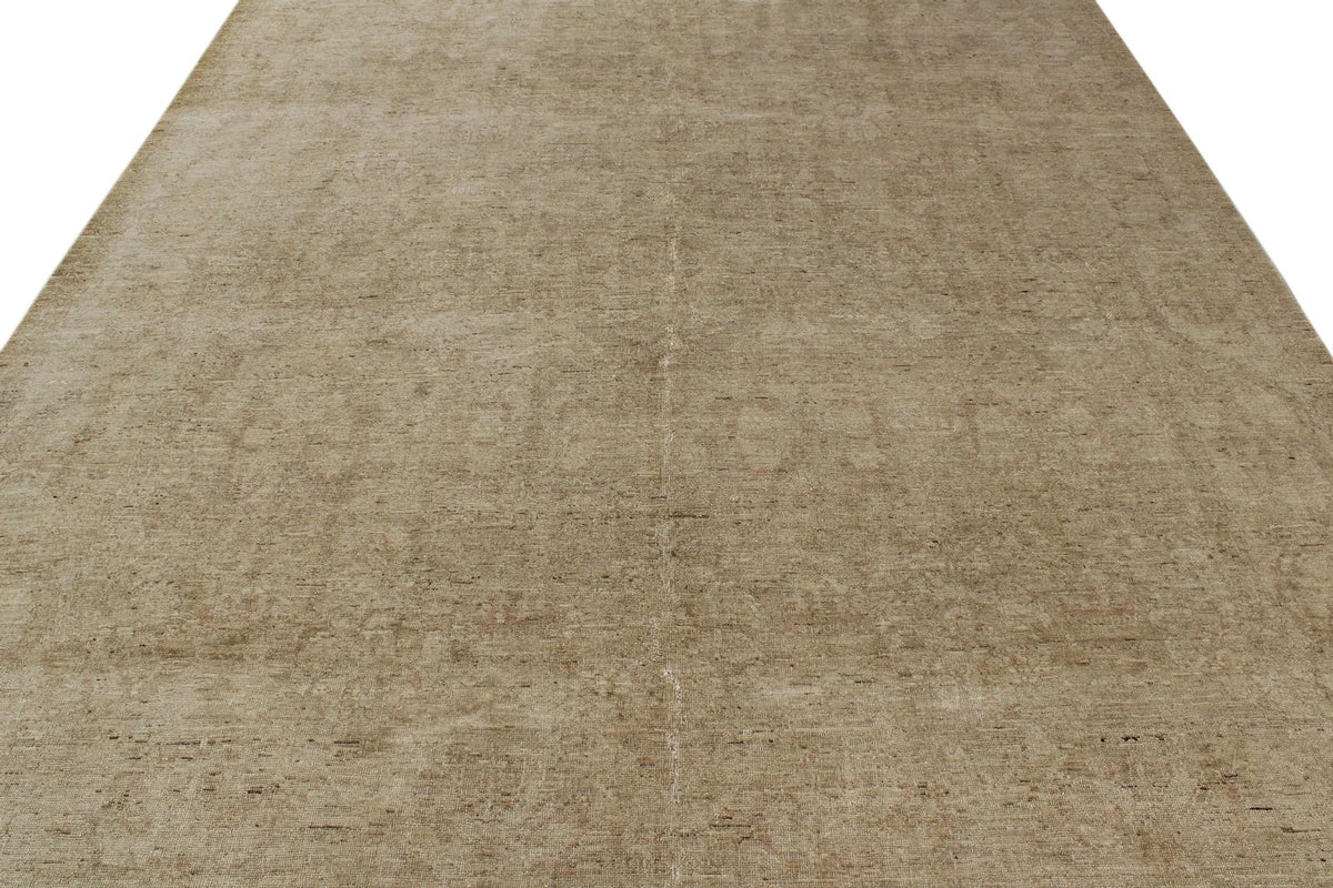 8x10 Ivory Turkish Oushak Rug