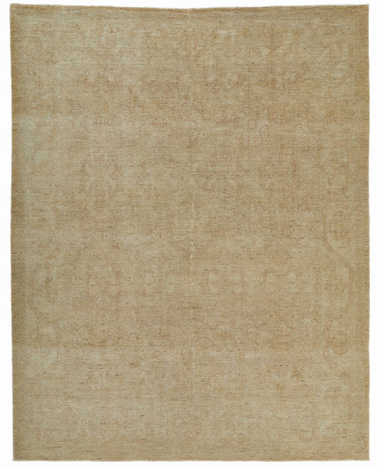 8x10 Ivory Turkish Oushak Rug