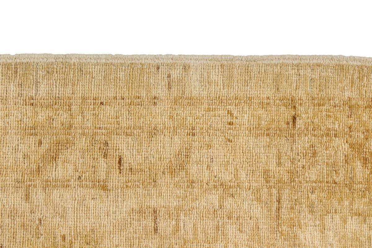 8x11 Ivory and Gold Turkish Oushak Rug
