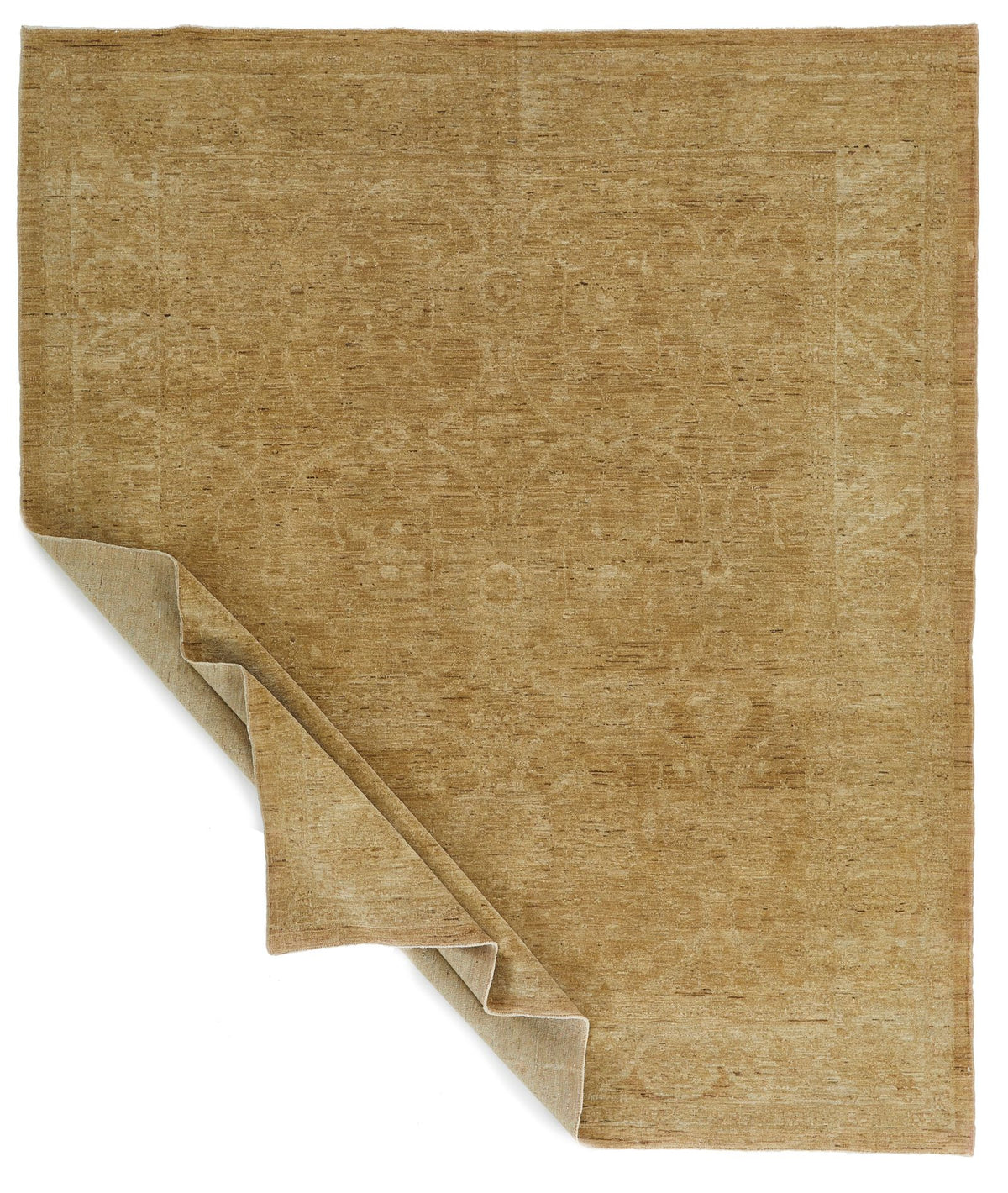 7x8 Beige and Ivory Persian Rug