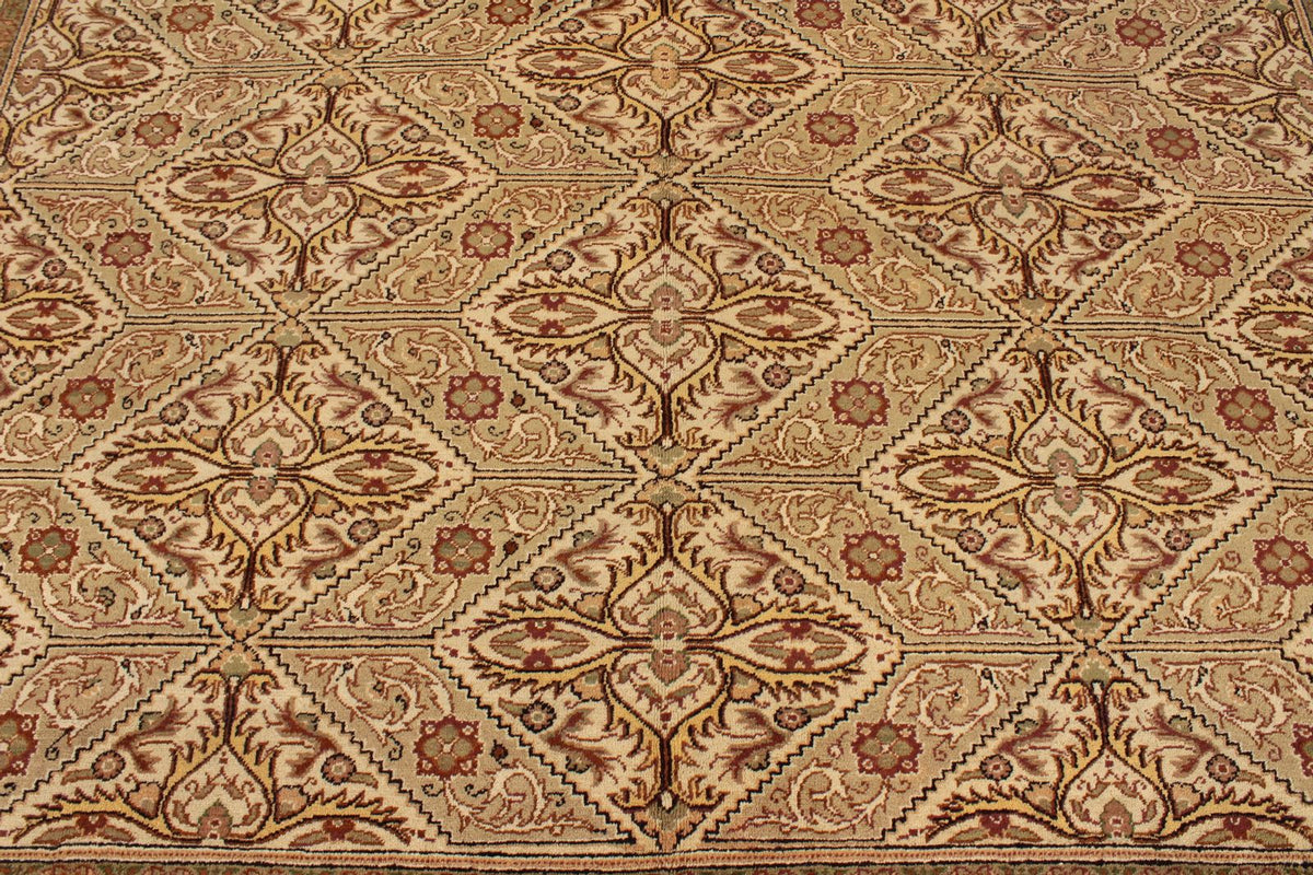 9x12 Beige Turkish Traditional Rug