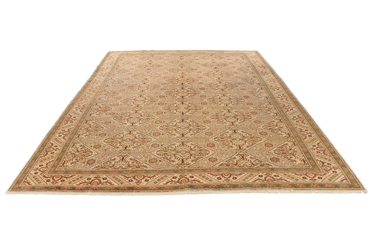 9x12 Beige Turkish Traditional Rug