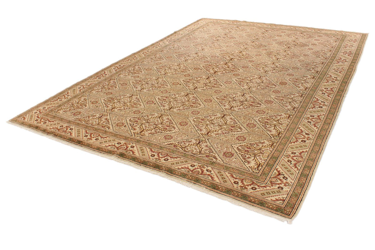9x12 Beige Turkish Traditional Rug