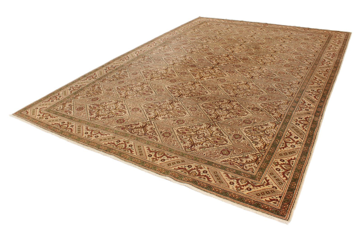 9x12 Beige Turkish Traditional Rug