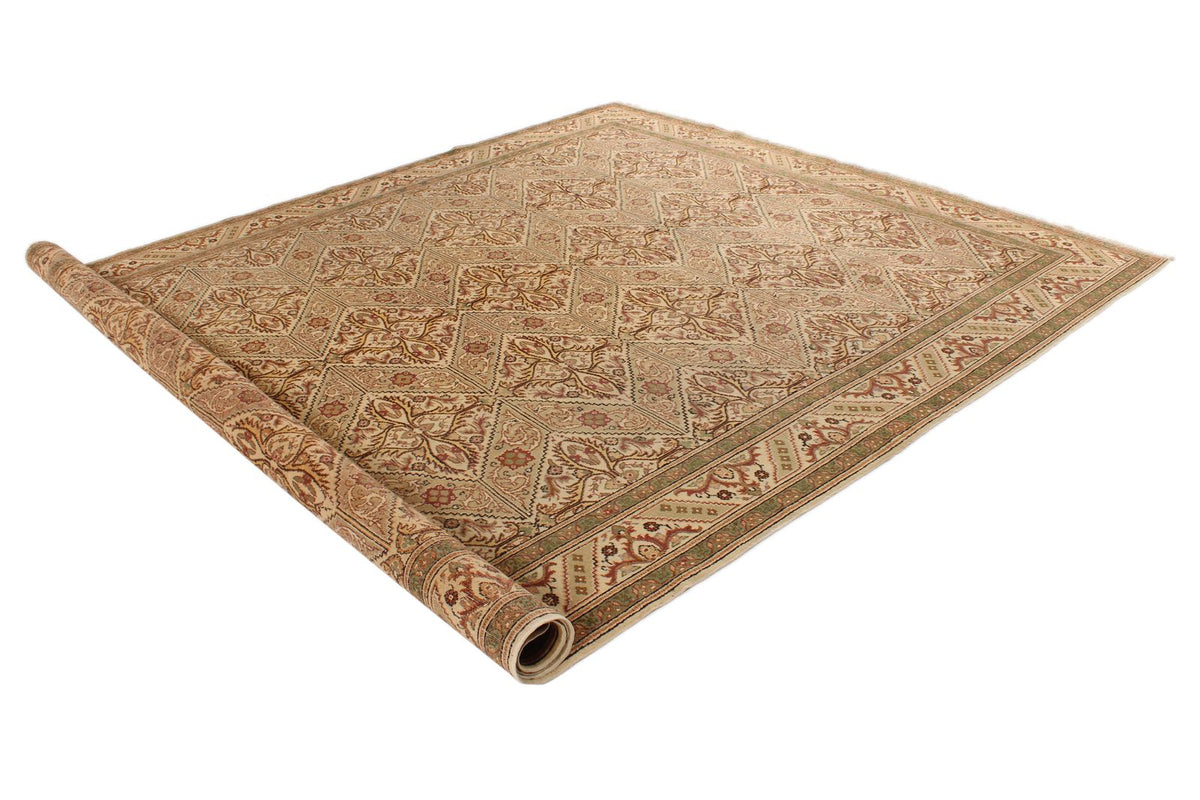 9x12 Beige Turkish Traditional Rug