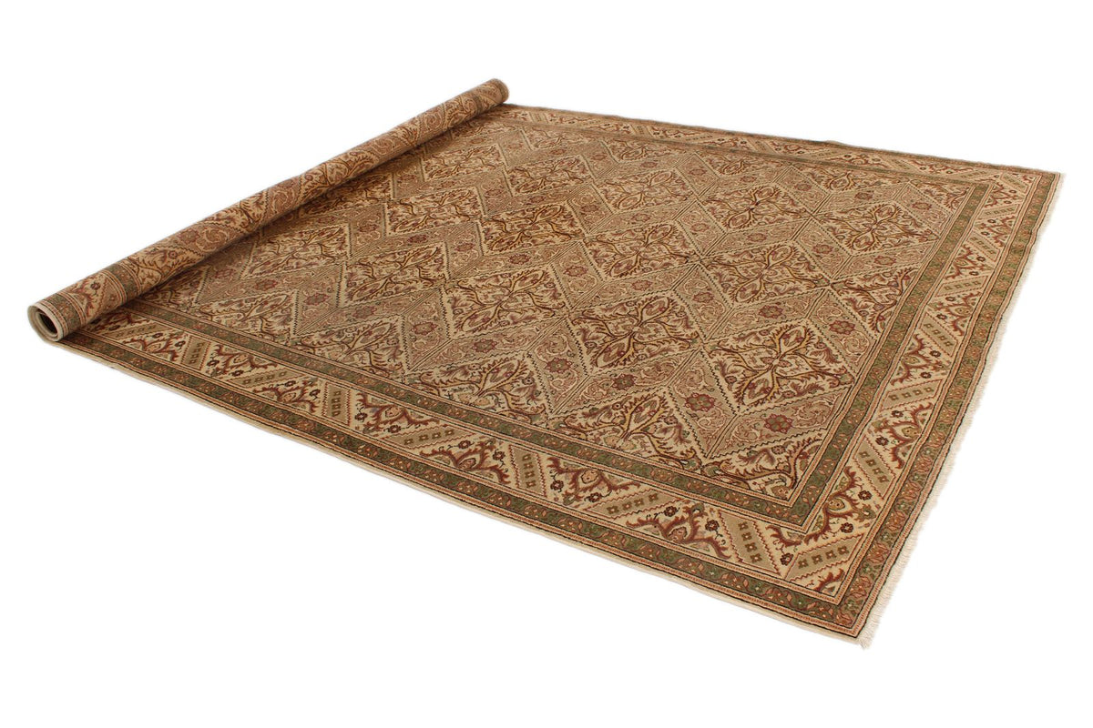 9x12 Beige Turkish Traditional Rug