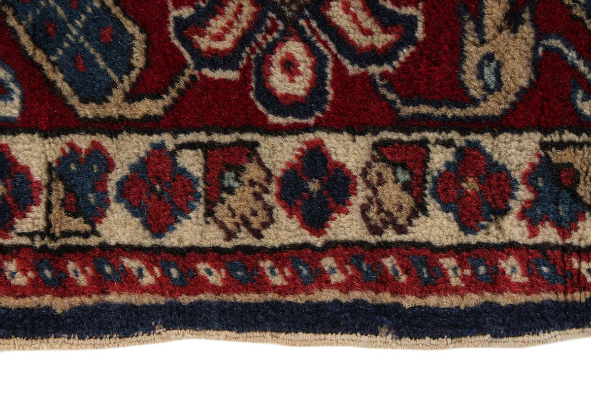 4x6 Navy and Red Turkish Traditional Rug