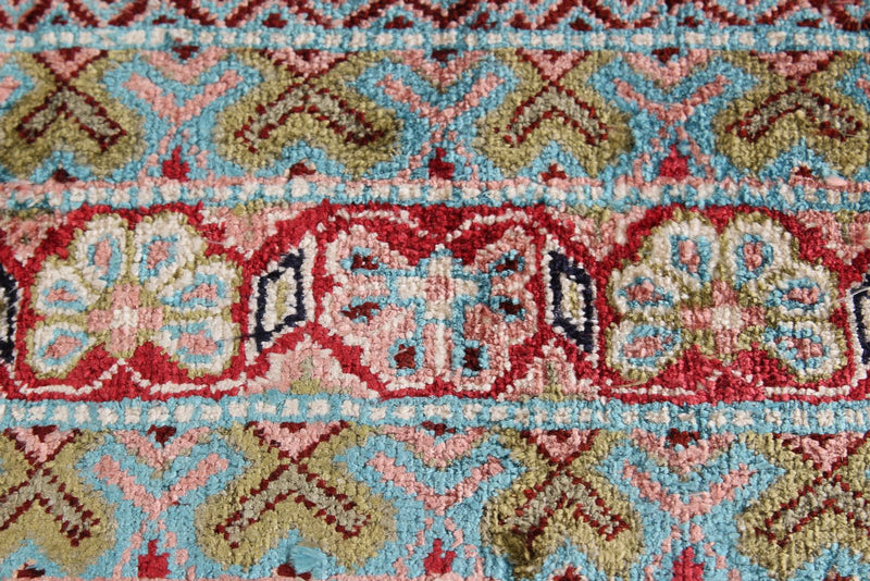 9x12 Ivory and Beige Turkish Silk Rug