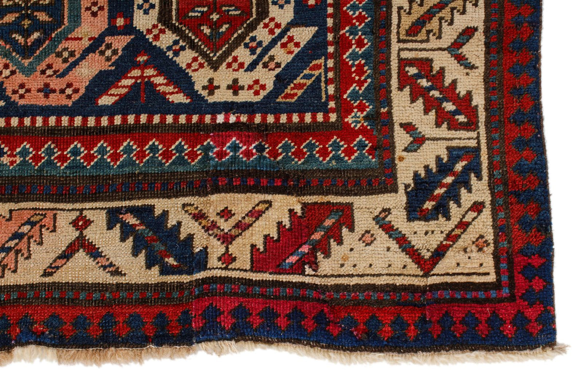 4x8 Multicolor Kazak Tribal Runner
