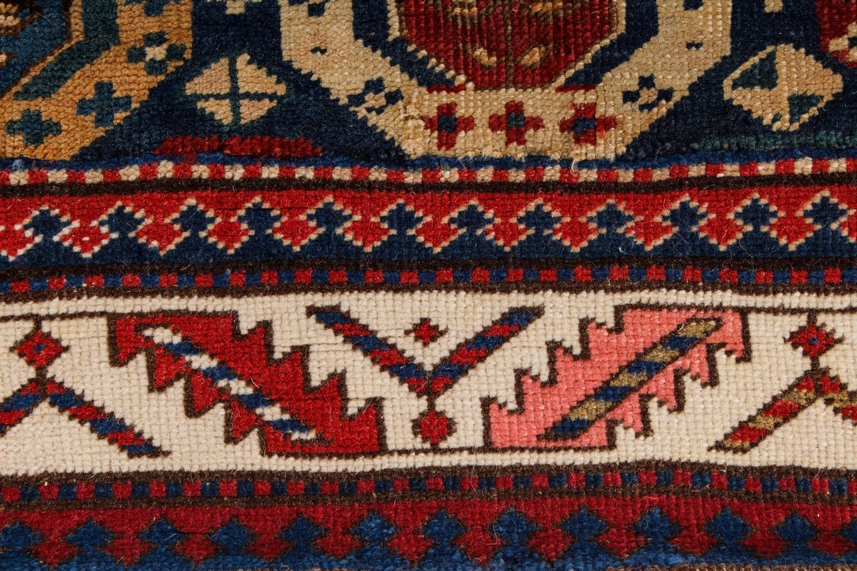 4x8 Multicolor Kazak Tribal Runner