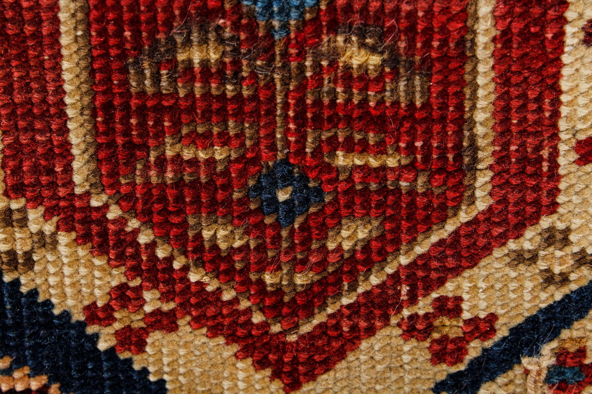 4x8 Multicolor Kazak Tribal Runner