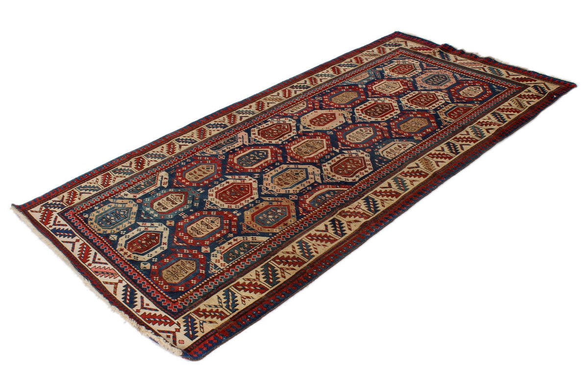 4x8 Multicolor Kazak Tribal Runner