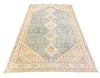 5x8 Blue and Gold Persian Rug