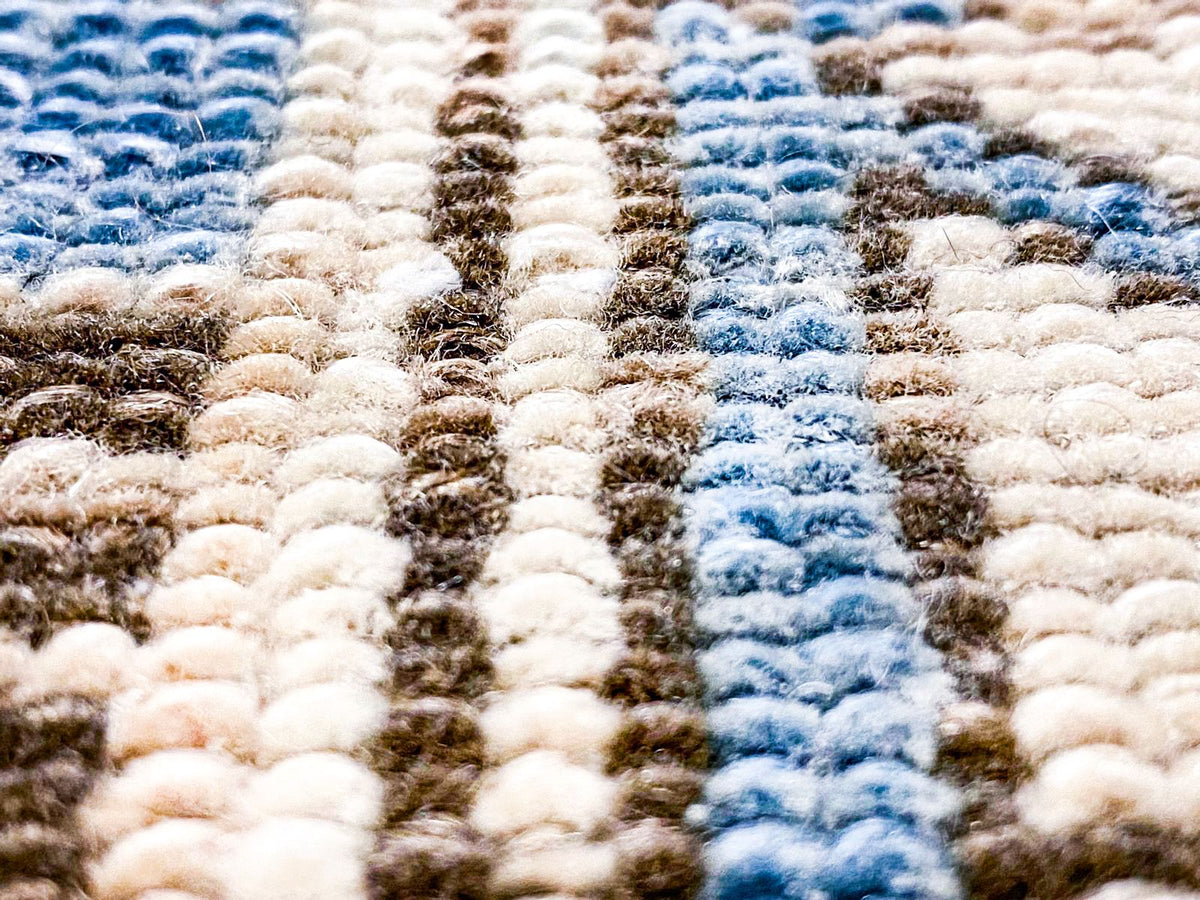 3x10 Blue and Ivory Persian Traditional Runner