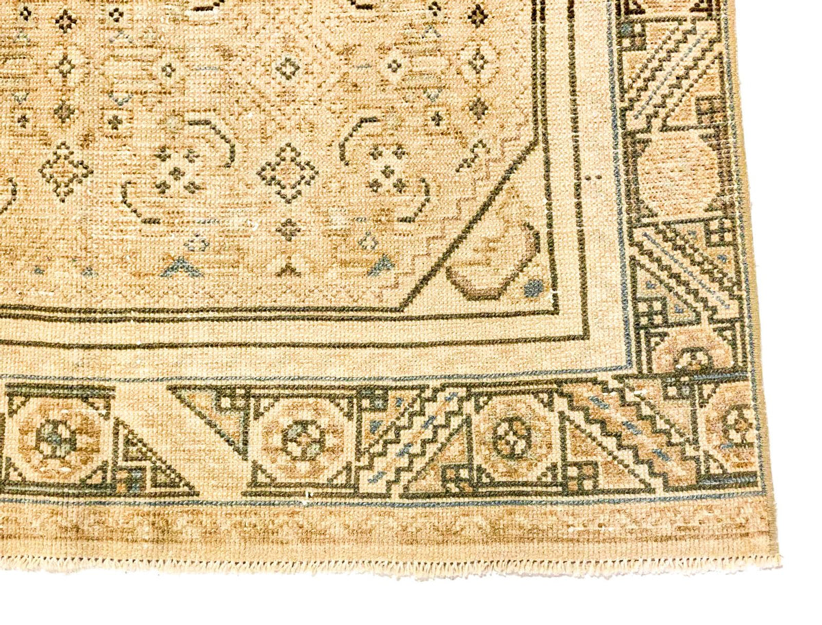 3x11 Ivory and Brown Persian Rug