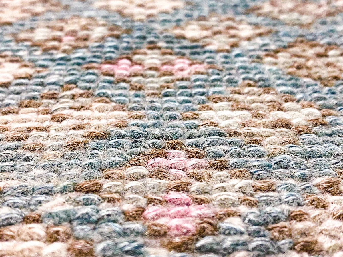 4x7 Green and Pink Persian Rug