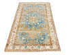 4x6 Blue and Ivory Persian Rug