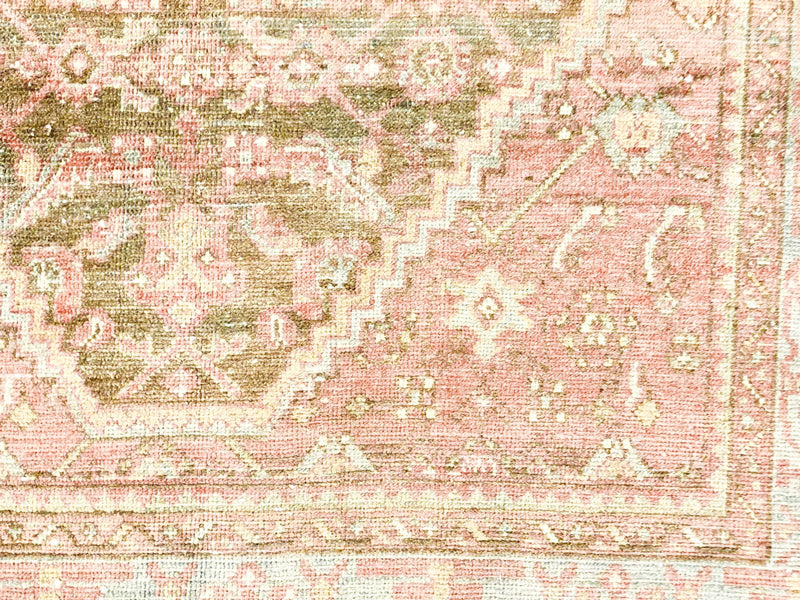4x6 Brown and Pink Persian Tribal Rug