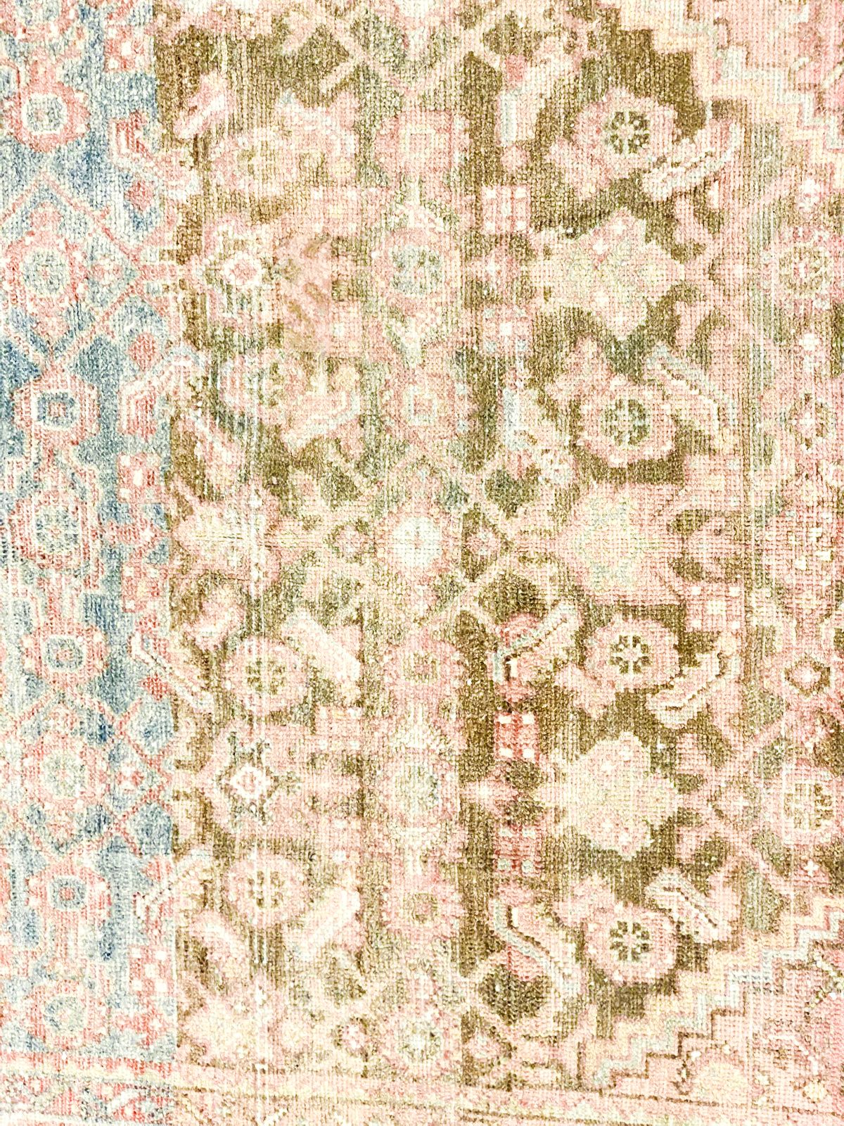 4x6 Brown and Pink Persian Tribal Rug