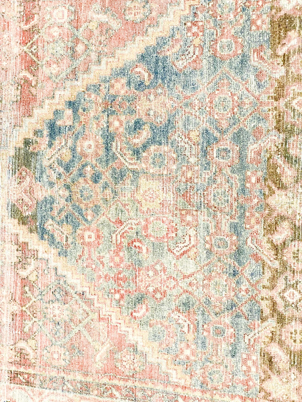 4x6 Brown and Pink Persian Tribal Rug